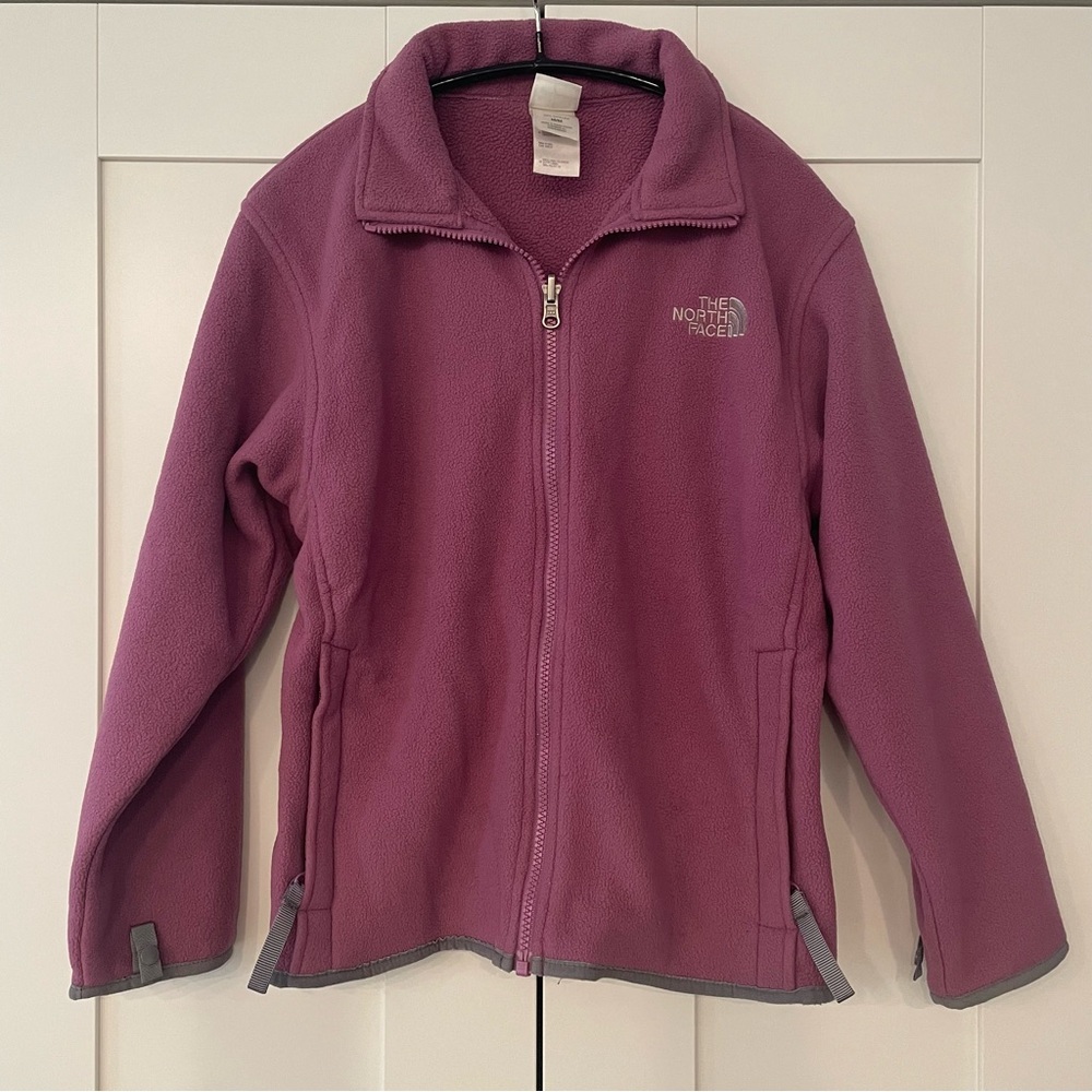 Girls The North Face Full Zip Up Fleece Size M